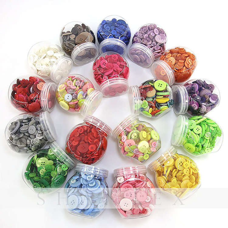 Großhandel 4-Augen-Rundknopf Harzknopf Flasche Knopf für Kinder DIY