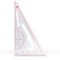 Mehrzweckmaßstab, rechtwinkliges Dreieck, dreieckiges Kunststoff-Zeichenlineal mit Winkelmesser