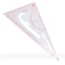 Mehrzweckmaßstab, rechtwinkliges Dreieck, dreieckiges Kunststoff-Zeichenlineal mit Winkelmesser